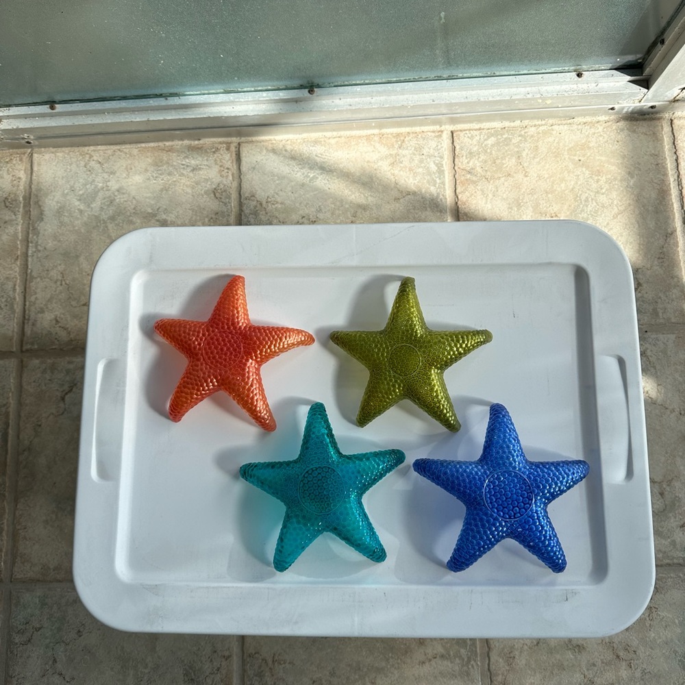 4 Starfish Glass Dishes - Picture 2 of 7